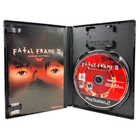 Fatal Frame 2 PlayStation 2 Very Good - Open Case Displaying Game Contents