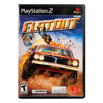 Flatout PlayStation 2 Good - Front Cover Of Game Case