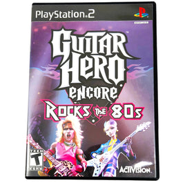 Guitar Hero Encore Rocks The 80S Playstation 2 Good - Front Of Game Case