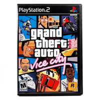 Grand Theft Auto: Vice City for PlayStation 2 - Complete front cover view, like new condition
