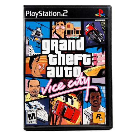 Grand Theft Auto: Vice City for PlayStation 2 - Complete front cover view, like new condition