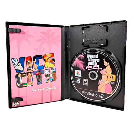 Grand Theft Auto: Vice City for PlayStation 2 - Manual and disc in open case, like new condition