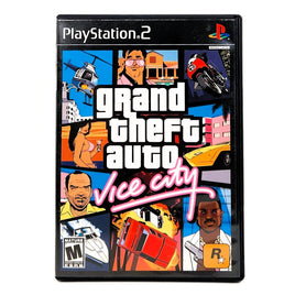 Grand Theft Auto Vice City GTA PlayStation 2 Good CIB - Front Cover of Official Retail Release