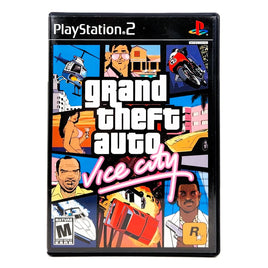 Grand Theft Auto Vice City GTA PlayStation 2 Very Good CIB - Front View of Genuine Game Case