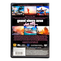 Grand Theft Auto Vice City GTA PlayStation 2 Very Good CIB - Rear View of Genuine Game Case