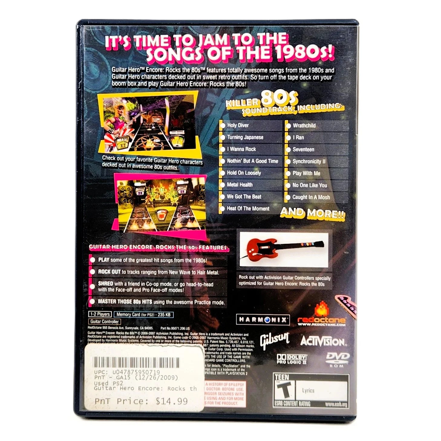 Shred the 80s! Buy Guitar Hero Rocks the 80s for PS2| Retro Game Fan