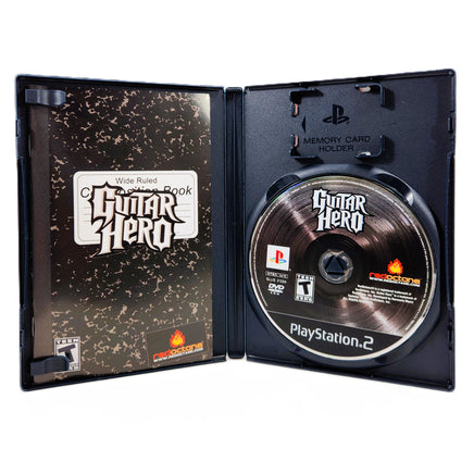 Guitar Hero PlayStation 2 Good - Disc And Manual Inside Open Case