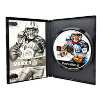 Madden NFL 2008 for PlayStation 2 - Open case displaying contents, very good condition