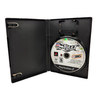 NFL Street for PlayStation 2 - Open case view with disc shown, good condition