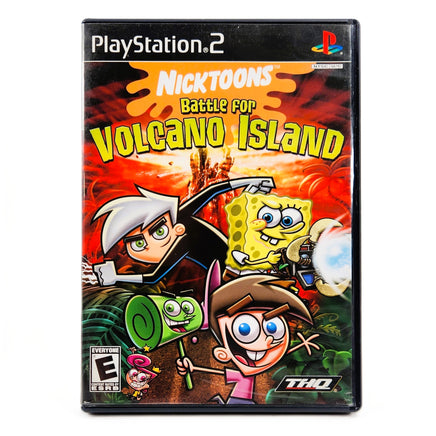 Nicktoons Battle For Volcano Island PlayStation 2 Good - Front Cover Of Game Case