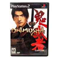 Onimusha: Warlords for PlayStation 2 - Complete front cover view, good CIB condition