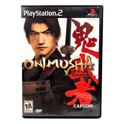Onimusha: Warlords for PlayStation 2 - Complete front cover view, good CIB condition