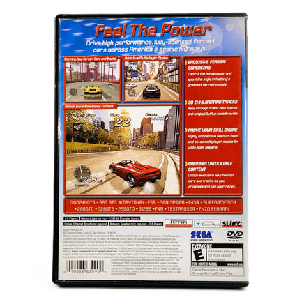 Outrun 2006 Coast 2 Coast PlayStation 2 Good - Game Case Rear Artwork