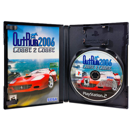 Outrun 2006 Coast 2 Coast PlayStation 2 Good - Open Case Showing Disc & Manual
