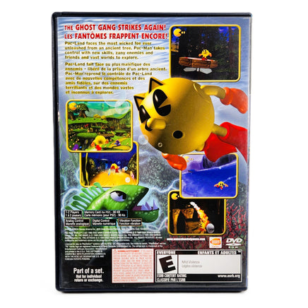 Pacman World 2 PlayStation 2 Good - Game Case Back Cover