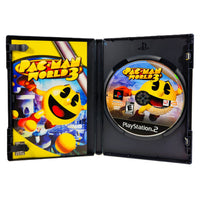 Pacman World 3 PlayStation 2 Good - Open Case Displaying Game Contents