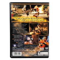 Prince of Persia: The Sands of Time for PlayStation 2 - Back label and barcode area, very good condition