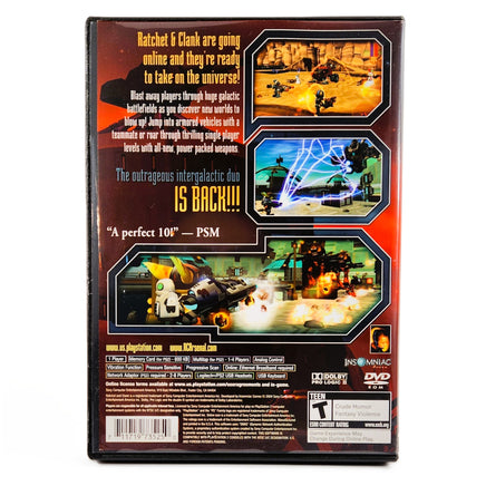 Ratchet Clank Up Your Arsenal PlayStation 2 Good - Game Case Rear Artwork