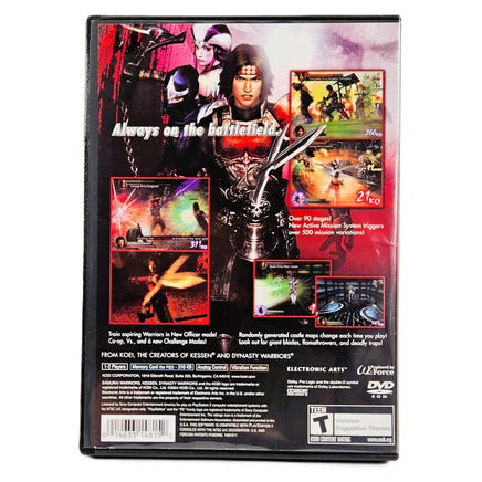 Samurai Warriors PlayStation 2 Good - Back Cover Of Game Case