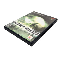 Silent Hill 2 for PlayStation 2 - Front alternate view showing case angled with bottom corner visible, like new CIB condition