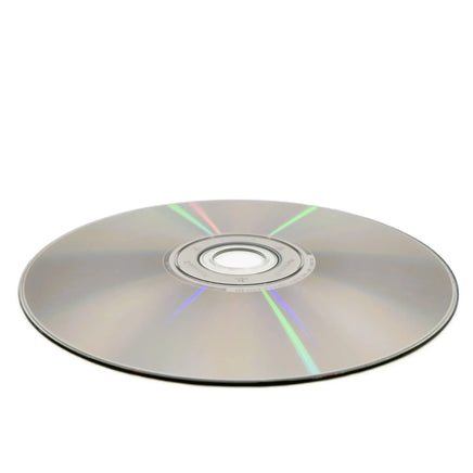 Close-up of scratch-free PlayStation 2 game disc read surface showing condition - View 32