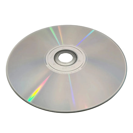 Close-up of scratch-free PlayStation 2 game disc read surface showing condition - View 34