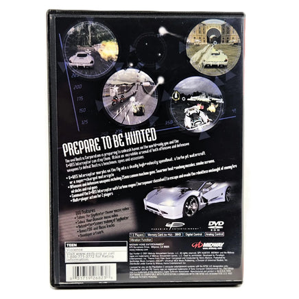 Spy Hunter [Greatest Hits] PlayStation 2 - Case back artwork close-up, very good condition