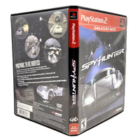 Spy Hunter [Greatest Hits] PlayStation 2 - Three-quarter view showing official game case front, spine and back cover, very good condition
