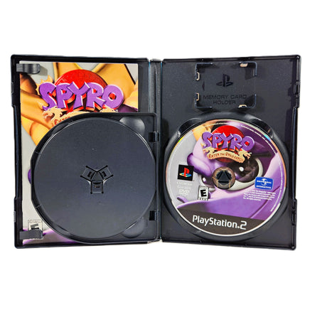 Spyro Enter The Dragonfly Bonus Cd Bundle PlayStation 2 Very Good - Open Case Showing Game Disc & Manual
