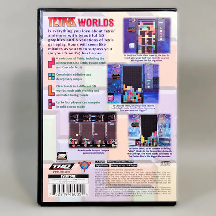 Tetris Worlds for PlayStation 2 - Back packaging artwork, very good condition