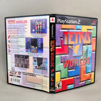 Tetris Worlds for PlayStation 2 - Complete authentic cover artwork showing front, spine and back, very good condition