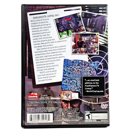 The Plan for PlayStation 2 - Game case back details, very good condition