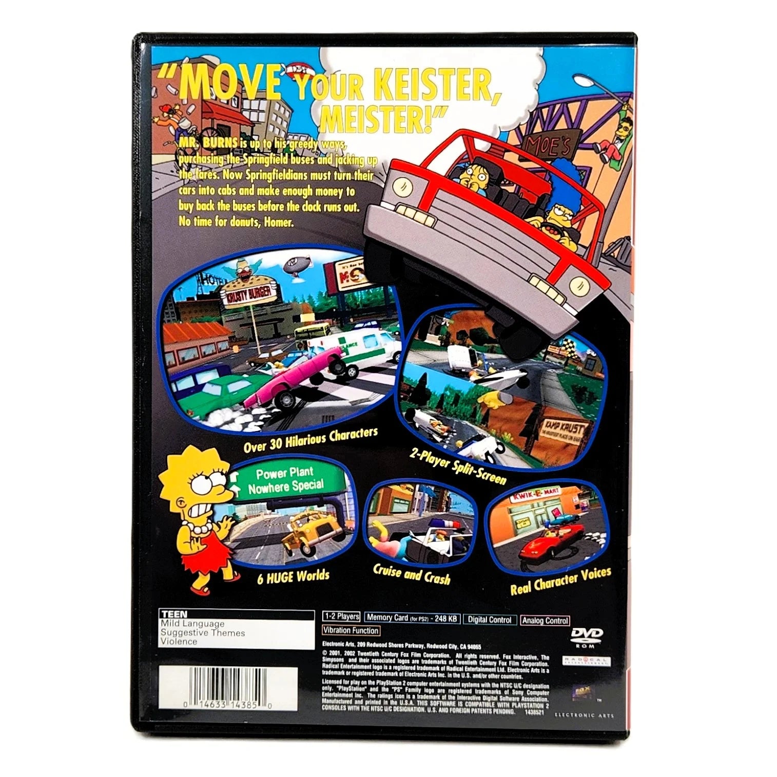 The Simpsons: Road Rage – CIB Copy PS2 | Manual & Case| Retro Game Fan