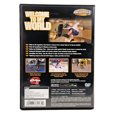 Tony Hawks Pro Skater 3 PlayStation 2 Good CIB - Back Cover Art Shown
