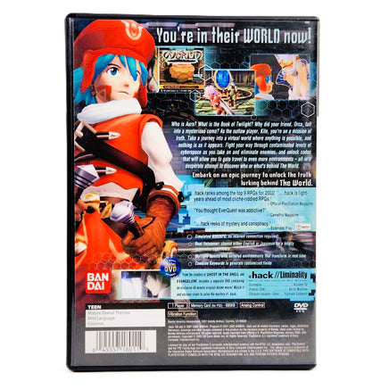 Hack Infection PlayStation 2 Very Good CIB - Back Cover Of Game Case