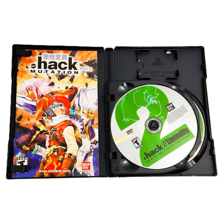 Hack Mutation PlayStation 2 Very Good CIB - Open Case Showing DVD Disc 1 & Manual