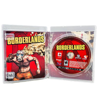 Borderlands PlayStation 3 Good CIB - Open Game Box Showing Contents And Manual