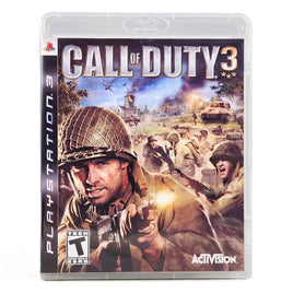Call Of Duty 3 PlayStation 3 Like New CIB - Retail Front Artwork Highlighting Title