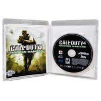 Call Of Duty 4 Modern Warfare PlayStation 3 Good CIB - Open Case Showing Disc, Artwork, And Manual