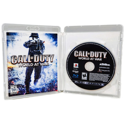 Call Of Duty World At War PlayStation 3 Good CIB - Inside Retail Case Displaying Game Contents