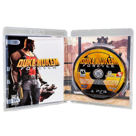 Duke Nukem Forever PlayStation 3 Like New CIB - Interior Case View Highlighting Disc And Artwork