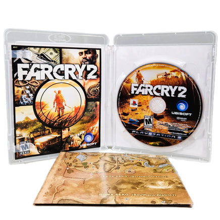 Far Cry 2 PlayStation 3 Good CIB - Disc And Instruction Manual Shown Inside Case with fold out world map