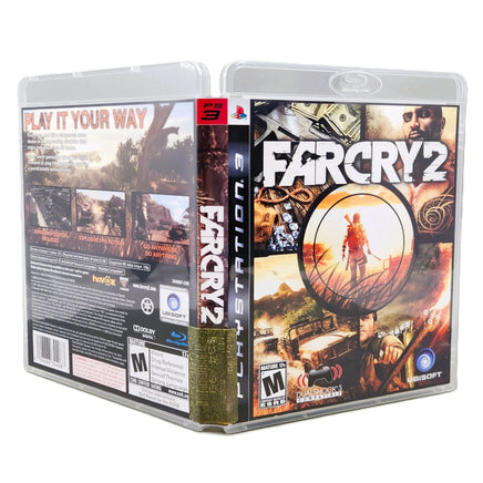 Far Cry 2 PlayStation 3 Good CIB - View of open case showing spine with sticker