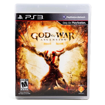 God Of War Ascension PlayStation 3 Very Good CIB - Main Cover Art From Official Case Design
