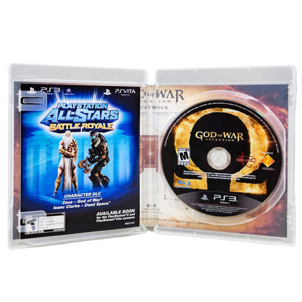 God Of War Ascension PlayStation 3 Very Good CIB - Open Game Box Showing Contents And Manual