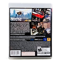 Grand Theft Auto IV PlayStation 3 Very Good CIB - Retail Game Box Back Panel With Barcode Visible