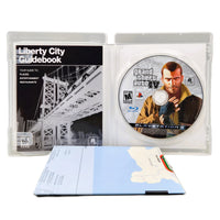 Grand Theft Auto IV PlayStation 3 Very Good CIB - Collector View Of Inside Case With Clean Disc, Instruction Manual and Fold Out Map