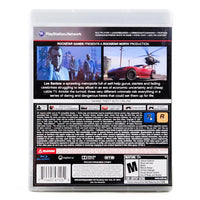 Grand Theft Auto V PlayStation 3 Very Good CIB - Back Side Of Retail Case With Full Artwork