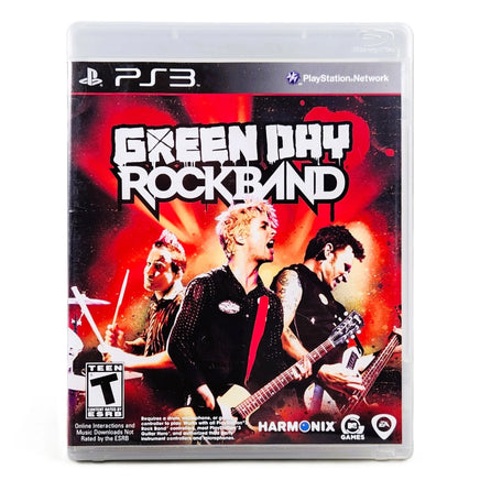 Green Day Rock Band PlayStation 3 Very Good CIB - Official Front Artwork Of Physical Release