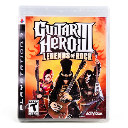 Guitar Hero III Legends Of Rock NFR PlayStation 3 Good CIB - Retail Game Case Showing Full Front Art